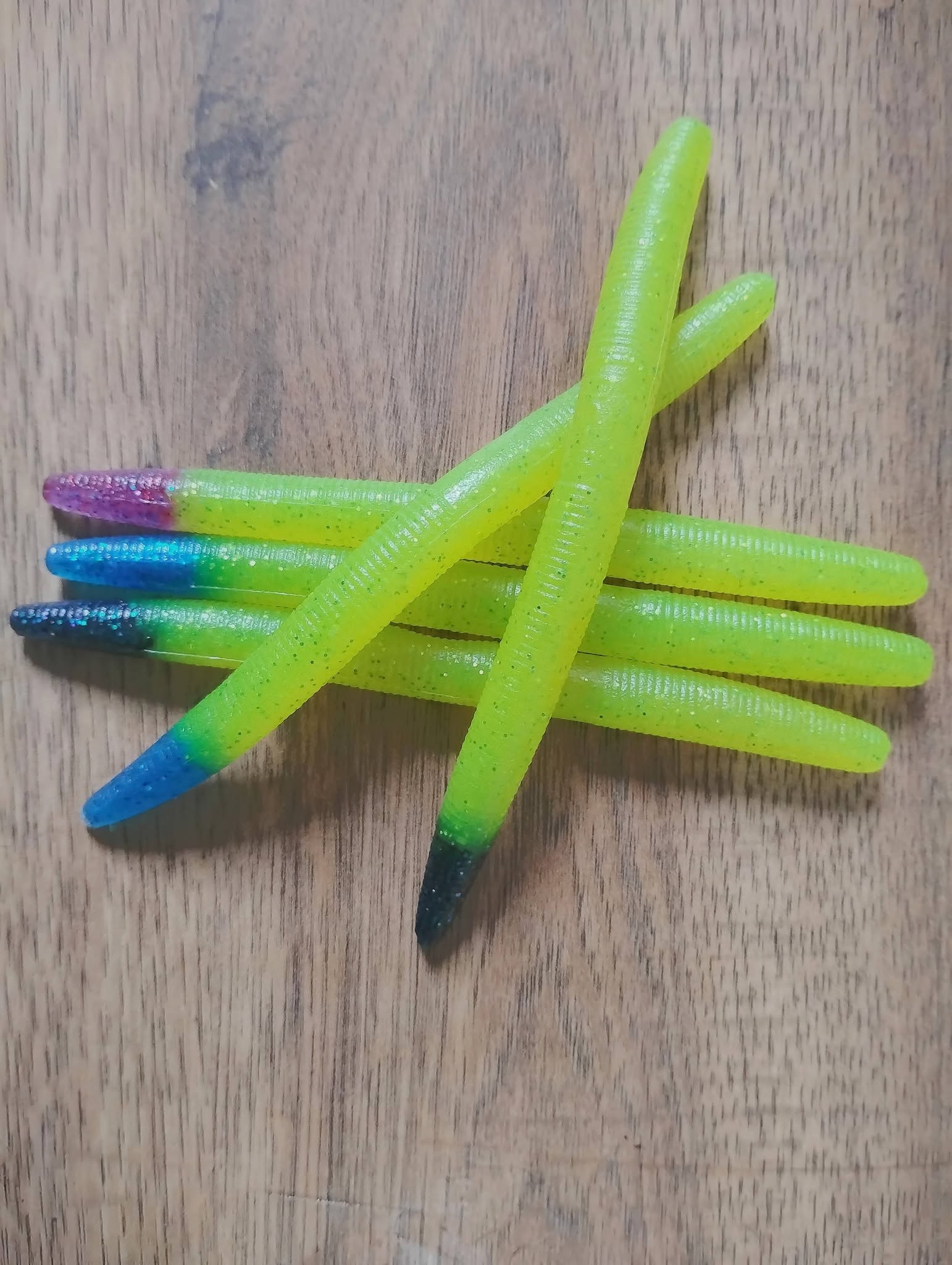 CheddarBaits custom color plastisol mixed and ready to pour